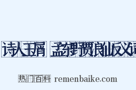 诗人玉屑·孟东野贾浪仙反义词是什么意思的图片